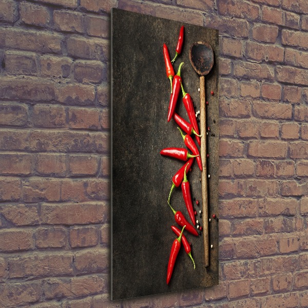 Staand plexiglas foto Chilipepers