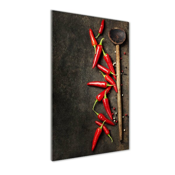 Staand plexiglas foto Chilipepers