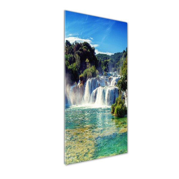 Staand foto plexiglas Krka-waterval