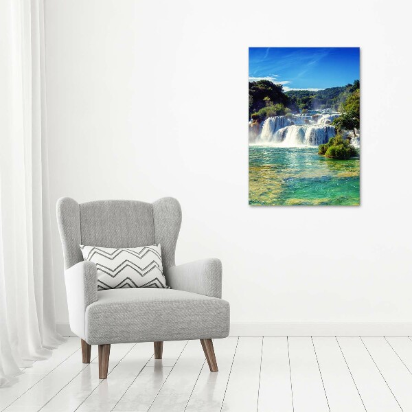 Staand foto plexiglas Krka-waterval