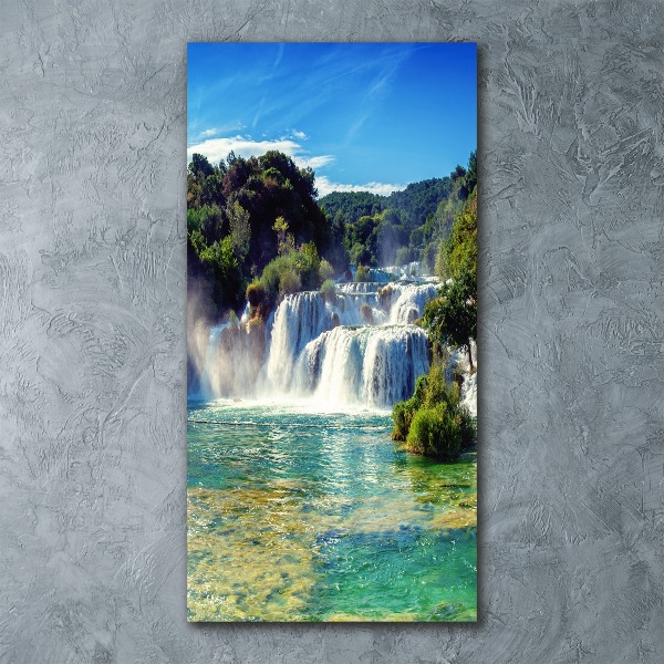 Staand foto plexiglas Krka-waterval