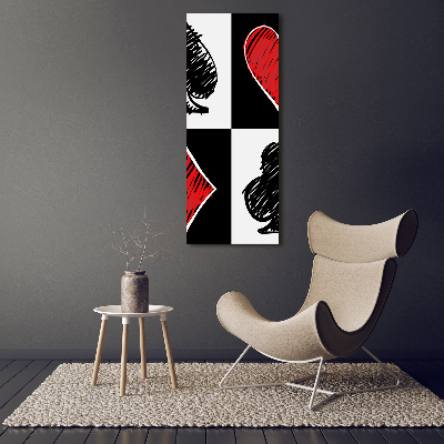 Staand plexiglas foto Kaartkleuren