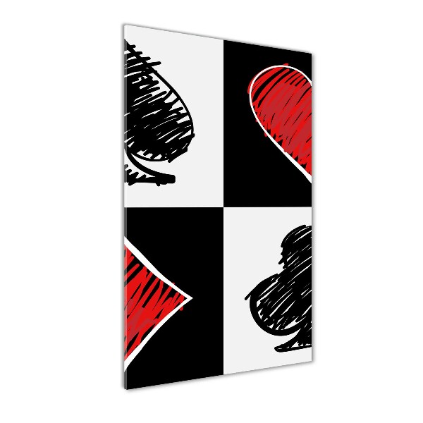 Staand plexiglas foto Kaartkleuren