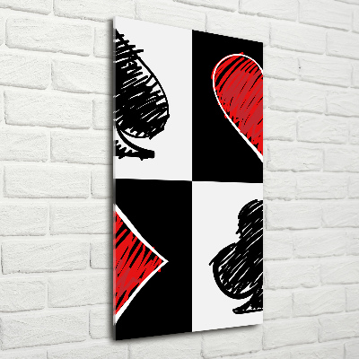 Staand plexiglas foto Kaartkleuren