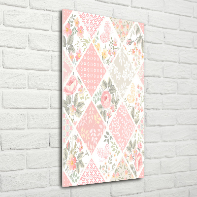 Staand foto in plexiglas Bloemenpatroon