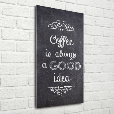 Staand foto in plexiglas Koffiecollage