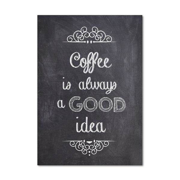 Staand foto in plexiglas Koffiecollage