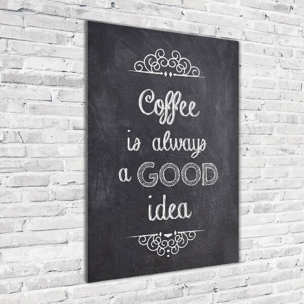 Staand foto in plexiglas Koffiecollage