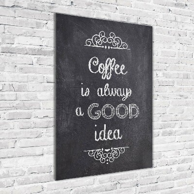 Staand foto in plexiglas Koffiecollage