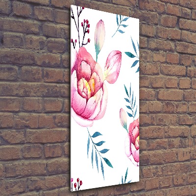 Staand plexiglas foto Pioenrozen