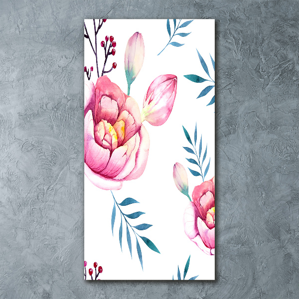 Staand plexiglas foto Pioenrozen