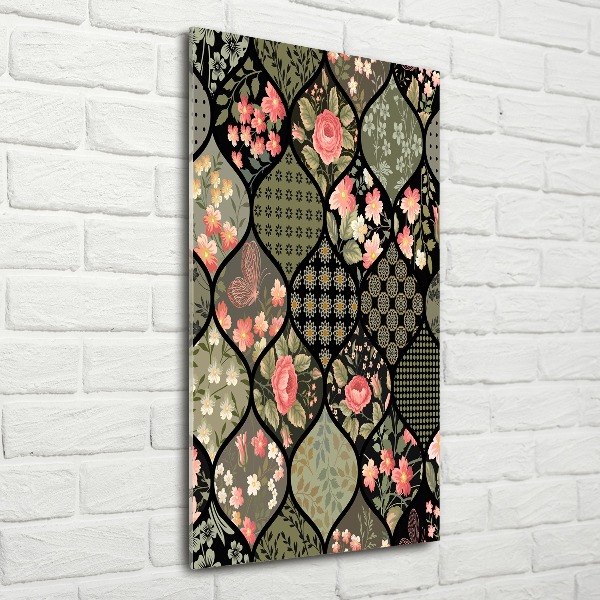 Staand foto plexiglas Bloemenpatroon