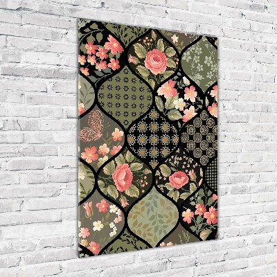 Staand foto plexiglas Bloemenpatroon