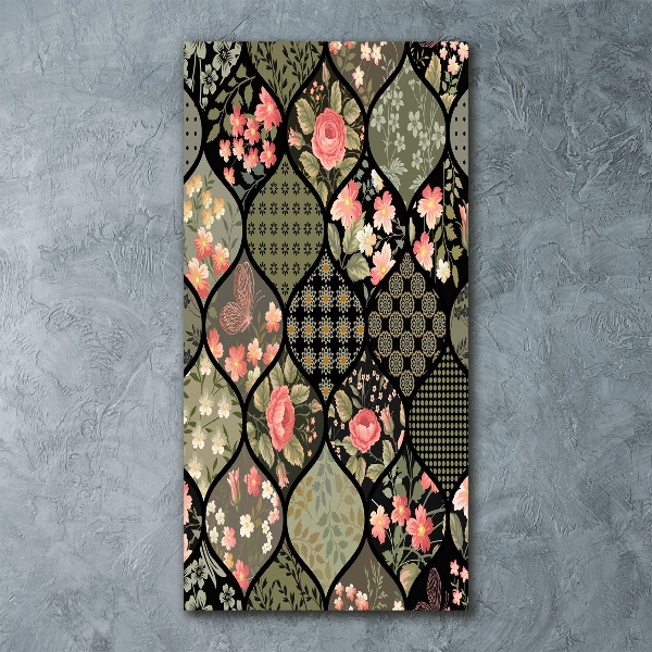 Staand foto plexiglas Bloemenpatroon