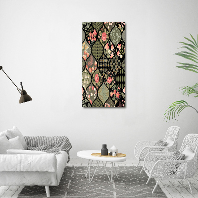 Staand foto plexiglas Bloemenpatroon