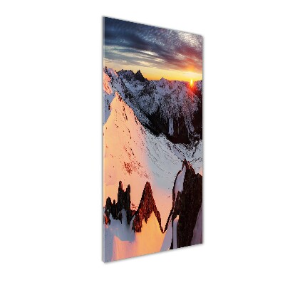 Staand foto op plexiglas Bergen in de winter