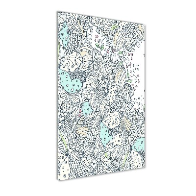 Staand foto in plexiglas Bloemenpatroon