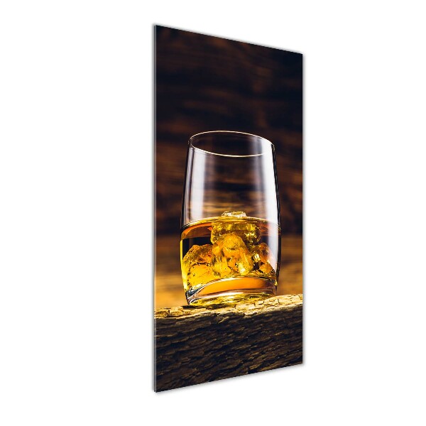 Staand foto op plexiglas Bourbon in een glas