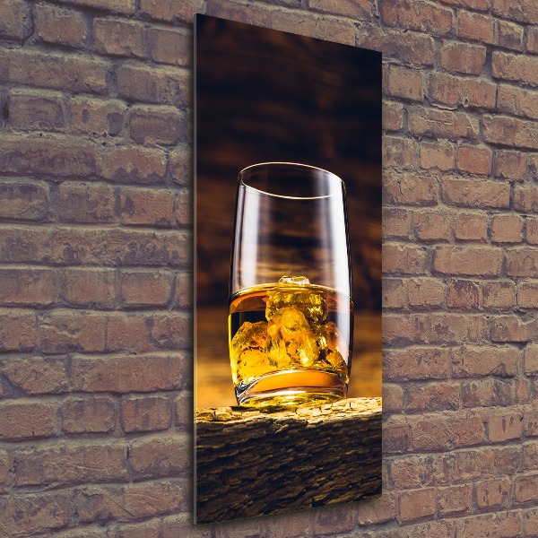 Staand foto op plexiglas Bourbon in een glas
