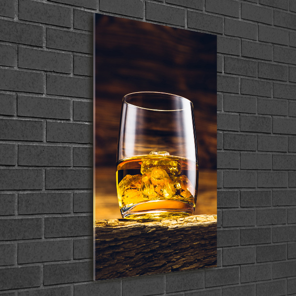 Staand foto op plexiglas Bourbon in een glas