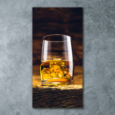 Staand foto op plexiglas Bourbon in een glas