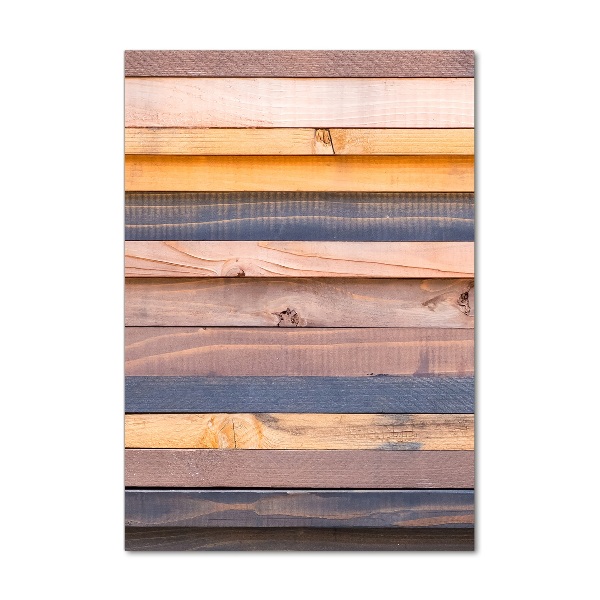 Staand plexiglas foto Houten muur