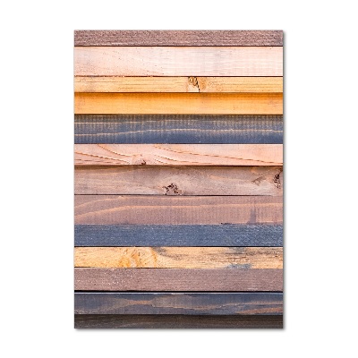 Staand plexiglas foto Houten muur