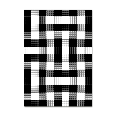 Staand foto in plexiglas Zwart-wit geblokt