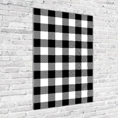 Staand foto in plexiglas Zwart-wit geblokt