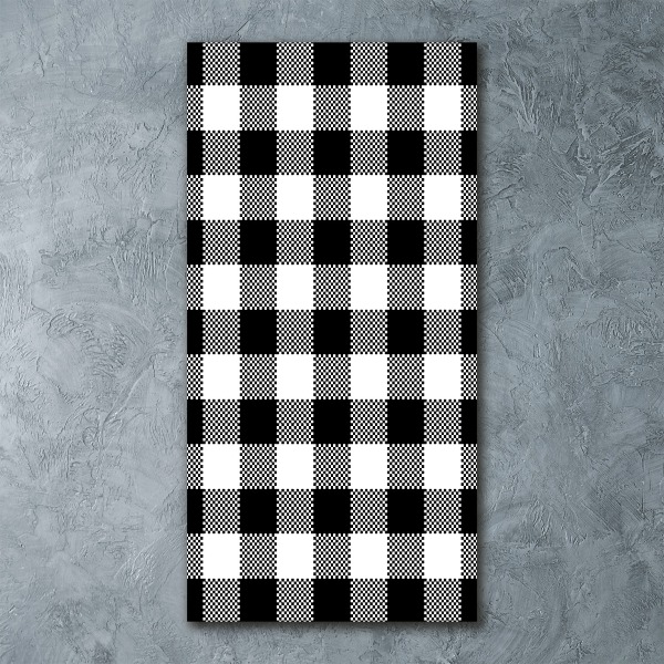 Staand foto in plexiglas Zwart-wit geblokt