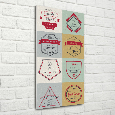 Staand foto in plexiglas Skateboardborden