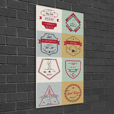 Staand foto in plexiglas Skateboardborden