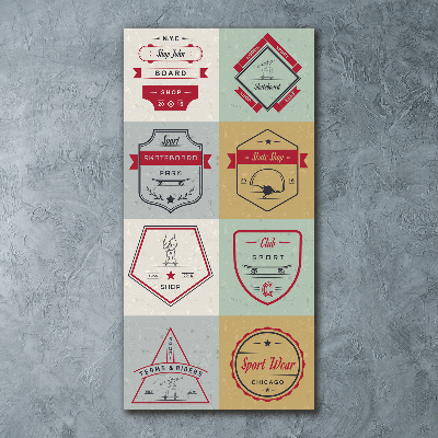 Staand foto in plexiglas Skateboardborden