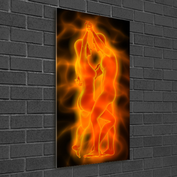 Staand plexiglas foto Dansend paar