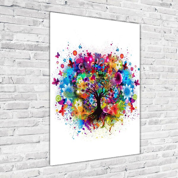 Staand foto op plexiglas Abstracte boom