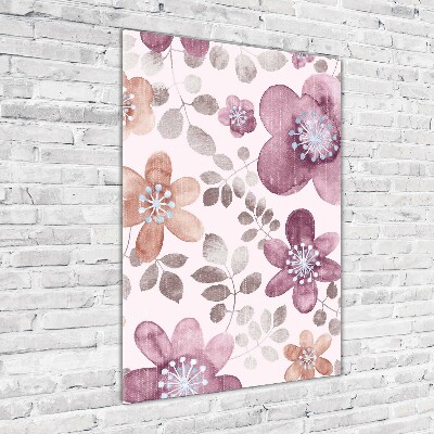 Staand foto plexiglas Bloemenpatroon