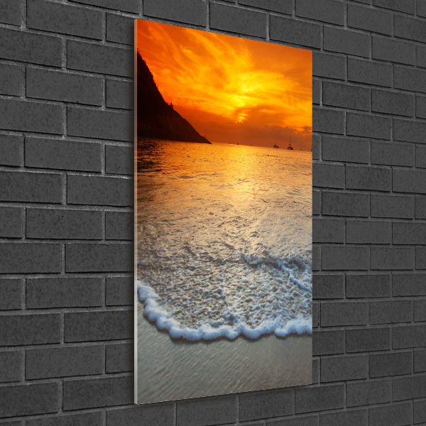 Staand foto op plexiglas Zonsondergang