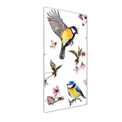 Staand foto plexiglas Vogels en bloemen