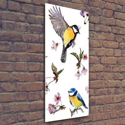 Staand foto plexiglas Vogels en bloemen