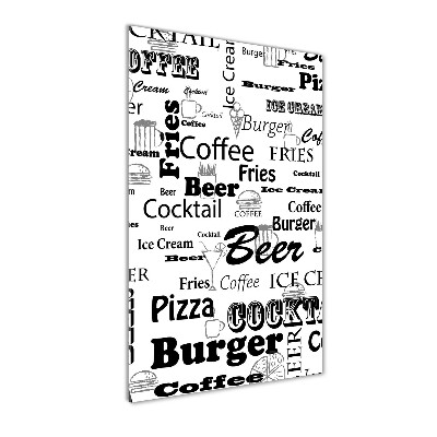 Staand plexiglas foto Restaurantmenu