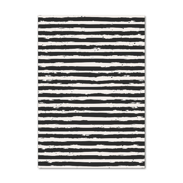Staand foto op plexiglas Zwart-witte strepen