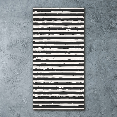 Staand foto op plexiglas Zwart-witte strepen