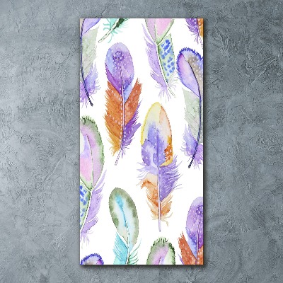 Staand plexiglas foto Kleurrijke veren