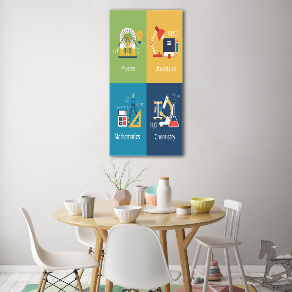 Staand plexiglas foto Schoolvakken
