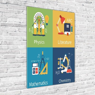 Staand plexiglas foto Schoolvakken