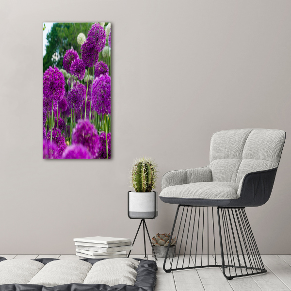 Staand plexiglas foto Knoflookbloemen