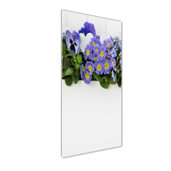 Staand foto plexiglas Paarse bloemen