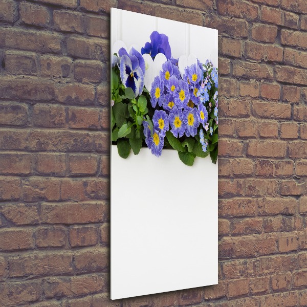 Staand foto plexiglas Paarse bloemen