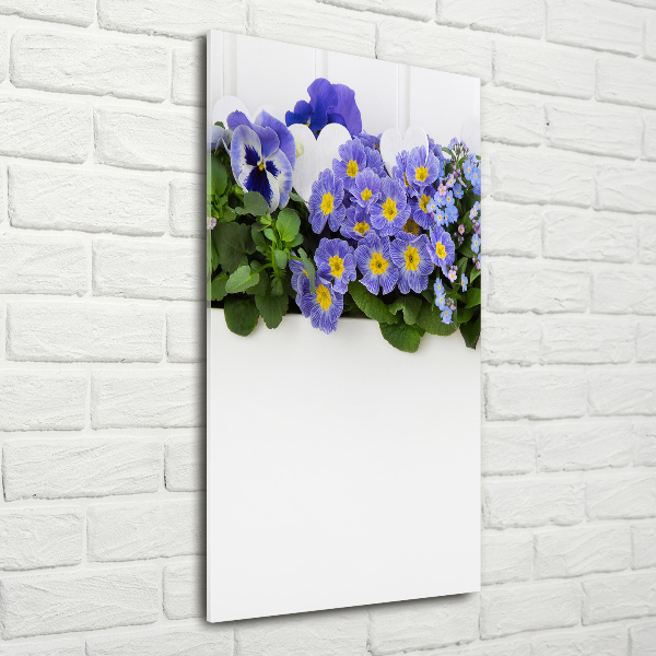 Staand foto plexiglas Paarse bloemen