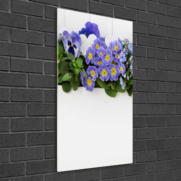 Staand foto plexiglas Paarse bloemen